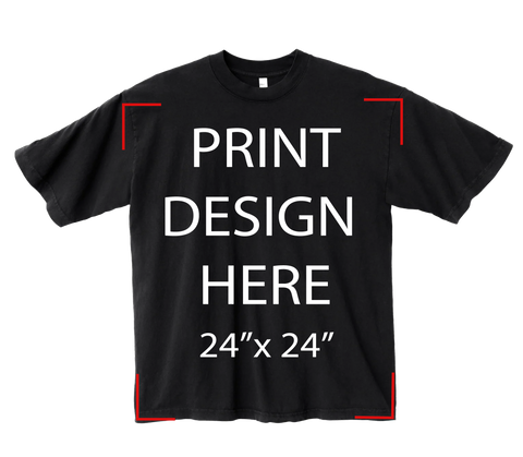LA Apparel 1801GD Black Print