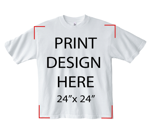 LA Apparel 1801GD White Print